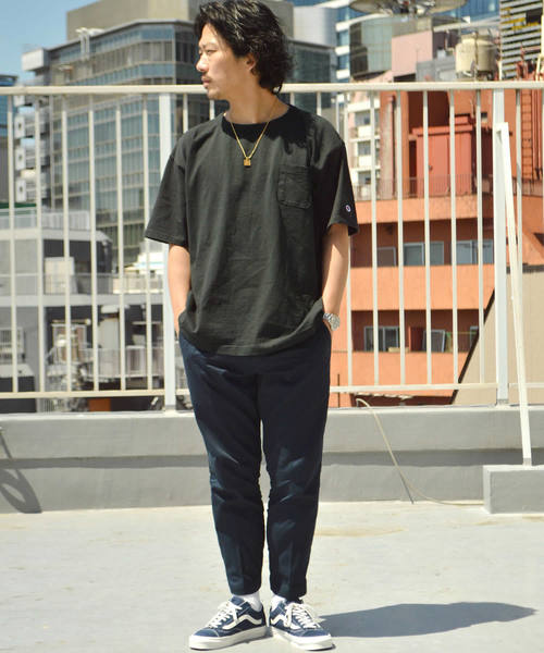 Champion（チャンピオン）の「Champion / チャンピオン T1011 US POCKET T-SHIRT（Tシャツ/カットソー・メンズ・ピンク/ブラック/ホワイト/ネイビー/グレー/ライトイエロー・M/L/XL）」の12枚目の写真