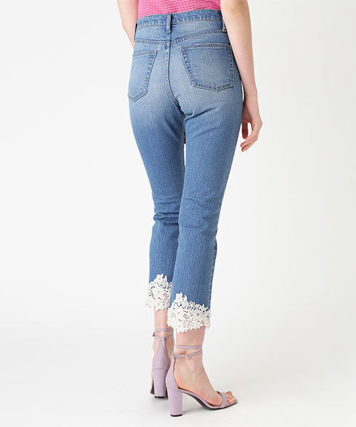 JILL STUART（ジルスチュアート）の「◆《JILL JEAN》レーシーデニムパンツ（その他パンツ・レディース・ネイビー/ブルー・2/0/4）」の3枚目の写真