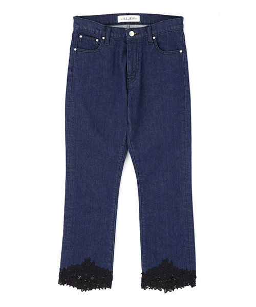 JILL STUART（ジルスチュアート）の「◆《JILL JEAN》レーシーデニムパンツ（その他パンツ・レディース・ネイビー/ブルー・2/0/4）」の11枚目の写真