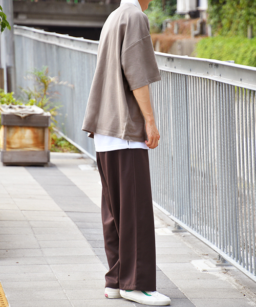 kutir（クティール）の「ビッグシルエットラガーシャツ（Tシャツ/カットソー・メンズ・ライトブルー/ベージュ/レッド系その他・MEDIUM/LARGE）」の5枚目の写真