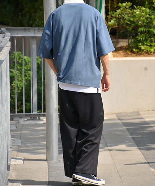 kutir（クティール）の「ビッグシルエットラガーシャツ（Tシャツ/カットソー・メンズ・ライトブルー/ベージュ/レッド系その他・MEDIUM/LARGE）」の12枚目の写真