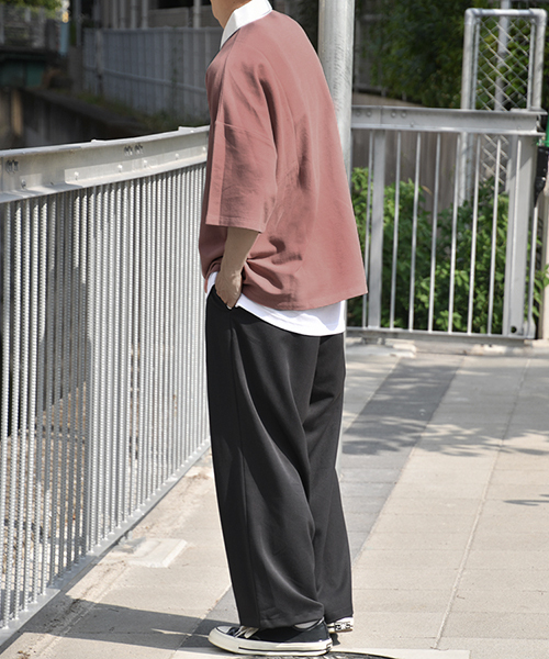 kutir（クティール）の「ビッグシルエットラガーシャツ（Tシャツ/カットソー・メンズ・ライトブルー/ベージュ/レッド系その他・MEDIUM/LARGE）」の17枚目の写真