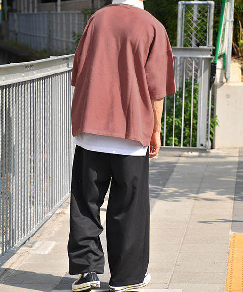 kutir（クティール）の「ビッグシルエットラガーシャツ（Tシャツ/カットソー・メンズ・ライトブルー/ベージュ/レッド系その他・MEDIUM/LARGE）」の18枚目の写真