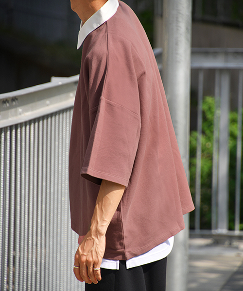 kutir（クティール）の「ビッグシルエットラガーシャツ（Tシャツ/カットソー・メンズ・ライトブルー/ベージュ/レッド系その他・MEDIUM/LARGE）」の20枚目の写真