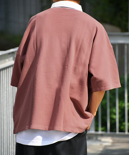 kutir（クティール）の「ビッグシルエットラガーシャツ（Tシャツ/カットソー・メンズ・ライトブルー/ベージュ/レッド系その他・MEDIUM/LARGE）」の21枚目の写真