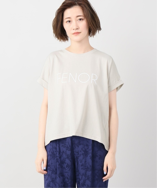 JOINT WORKS(ジョイントワークス)の「《追加》 FENOR ロゴT-シャツ(Tシャツ/カットソー・レディース・ホワイト/ブラウン/ベージュ・FREE)」の6枚目の写真