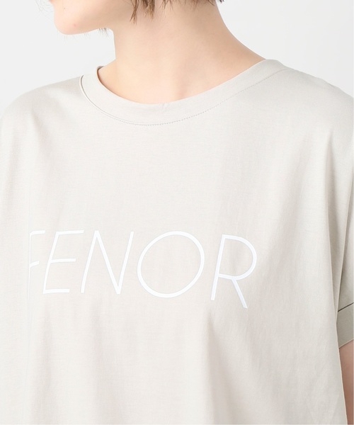 JOINT WORKS(ジョイントワークス)の「《追加》 FENOR ロゴT-シャツ(Tシャツ/カットソー・レディース・ホワイト/ブラウン/ベージュ・FREE)」の9枚目の写真