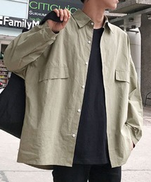 ビッグシルエットドロップショルダーオーバーサイズシャツ