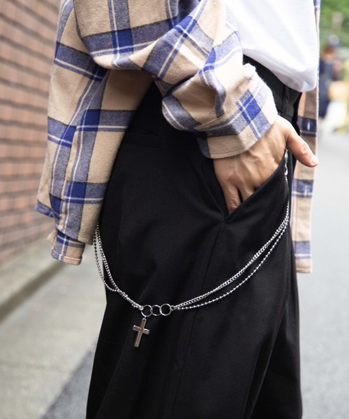 WEGO(ウィゴー)の「WEGO/クロスモチーフウォレットチェーン(ウォレットチェーン・メンズ・シルバー・FREE)」の1枚目の写真