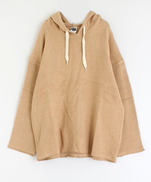 RNA（アールエヌエー）の「M1293 ループフェイスフーディー（パーカー・レディース・ブラック/オフホワイト/ベージュ・MEDIUM）」の3枚目の写真