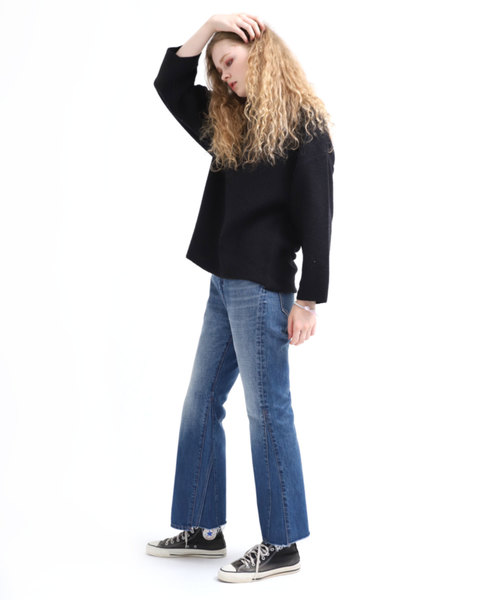 RNA（アールエヌエー）の「M1293 ループフェイスフーディー（パーカー・レディース・ブラック/オフホワイト/ベージュ・MEDIUM）」の13枚目の写真