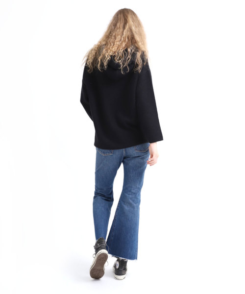 RNA（アールエヌエー）の「M1293 ループフェイスフーディー（パーカー・レディース・ブラック/オフホワイト/ベージュ・MEDIUM）」の14枚目の写真