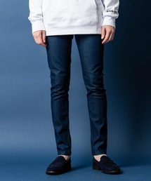 ツイル ＆ デニム テーパード ストレッチスキニーパンツ