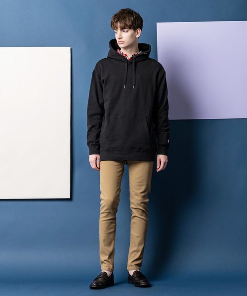 Lulu & Arnie(るるあんどあーにー)の「ツイル & デニム テーパード ストレッチスキニーパンツ(チノパンツ・メンズ・ホワイト/ブラック/ベージュ/ネイビー/インディゴブルー/ワンウォッシュ/その他1・SMALL/LARGE/X-LARGE/MEDIUM)」の13枚目の写真