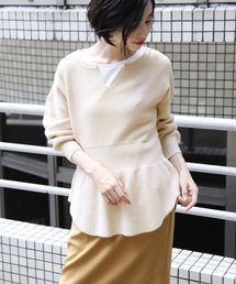 LOWRYS FARM | ウエストリブプルーバー　847131(ニット/セーター)