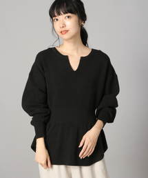 LOWRYS FARM | ウエストリブプルーバー　847131(ニット/セーター)