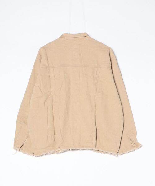 Culture Medium（カルチャーミディアム）の「カツラギルーズGジャン（デニムジャケット・レディース・ブラック/ベージュ/ブラウン/カーキ・FREE）」の6枚目の写真