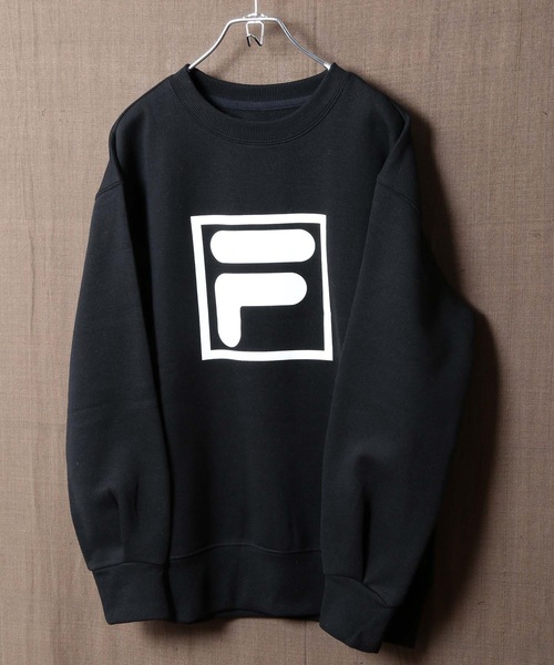 FILA(フィラ)の「【FILA フィラ】レディースビッグロゴスウェット / トレーナー ドロップショルダー ロゴ ビックシルエット スポーティーカジュアル / ワンマイルウェア / ルームウェア(スウェット・レディース・ホワイト/ブラック/レッド・SMALL/MEDIUM/LARGE/X-LARGE)」の5枚目の写真