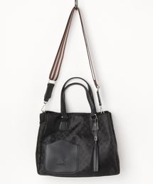 INGRESSO（イングレッソ）の「【 INGRESSO / イングレッソ 】 ジャガード 2way トート バッグ / B5サイズ（ショルダーバッグ）」