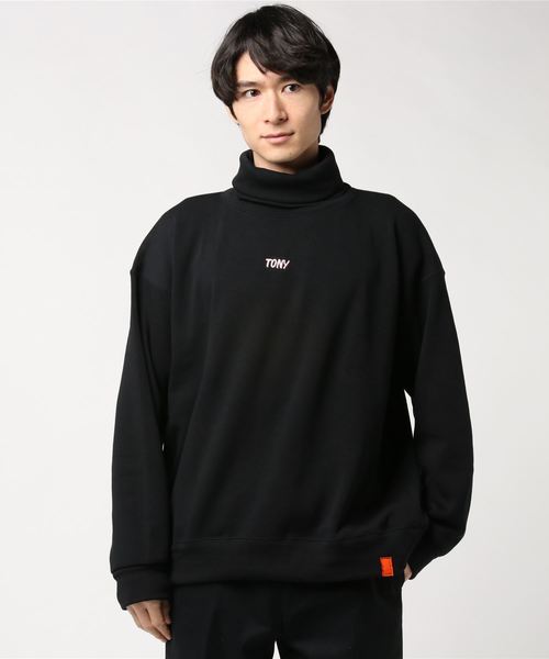 TonyTaizsun（トニータイズサン）の「TONY TaizSun TURTLENECK PULLOVER (トニータイズサン 別注タートルネックプルオーバー)(2colors)(Unisex)(タートルネック)（スウェット・メンズ・ブラック/ブラウン・L/M）」の11枚目の写真