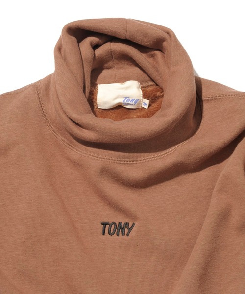 TonyTaizsun（トニータイズサン）の「TONY TaizSun TURTLENECK PULLOVER (トニータイズサン 別注タートルネックプルオーバー)(2colors)(Unisex)(タートルネック)（スウェット・メンズ・ブラック/ブラウン・L/M）」の10枚目の写真