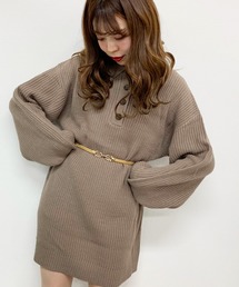 apres jour | ヘンリーニットポロワンピース【ZOZOTOWN限定アイテム】(ワンピース)