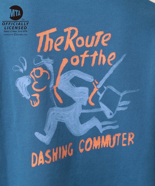 JUNRED（ジュンレッド）の「MTAコラボスウェットクルー（スウェット・メンズ・ブルー/ホワイト・LL/M/L）」の6枚目の写真