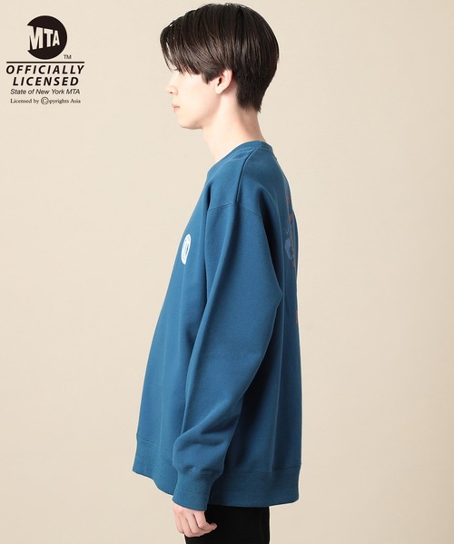 JUNRED（ジュンレッド）の「MTAコラボスウェットクルー（スウェット・メンズ・ブルー/ホワイト・LL/M/L）」の7枚目の写真