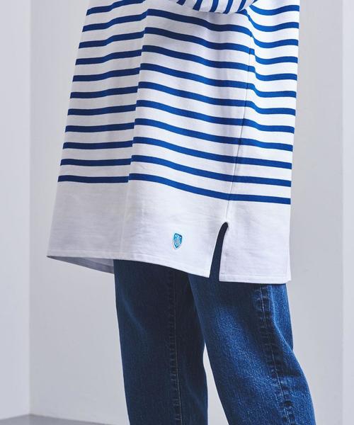 ORCIVAL(オーシバル)の「<ORCIVAL(オーチバル)> ビッグ ボーダー カットソー LONG 20ST†(Tシャツ/カットソー・レディース・ブラック/ベージュ/コバルトブルー・FREE)」の13枚目の写真
