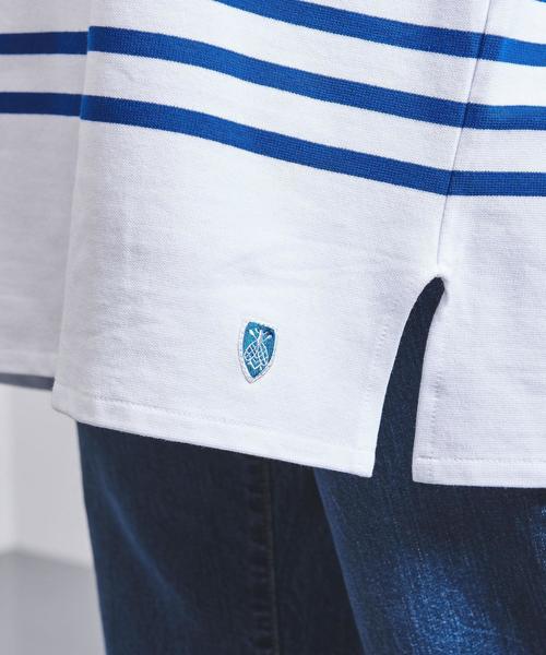 ORCIVAL(オーシバル)の「<ORCIVAL(オーチバル)> ビッグ ボーダー カットソー LONG 20ST†(Tシャツ/カットソー・レディース・ブラック/ベージュ/コバルトブルー・FREE)」の12枚目の写真