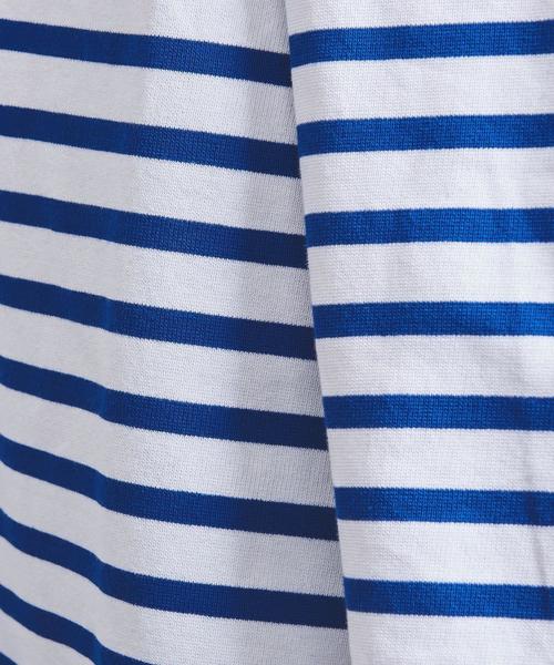 ORCIVAL(オーシバル)の「<ORCIVAL(オーチバル)> ビッグ ボーダー カットソー LONG 20ST†(Tシャツ/カットソー・レディース・ブラック/ベージュ/コバルトブルー・FREE)」の11枚目の写真