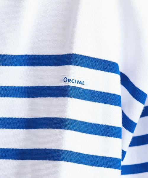 ORCIVAL(オーシバル)の「<ORCIVAL(オーチバル)> ビッグ ボーダー カットソー LONG 20ST†(Tシャツ/カットソー・レディース・ブラック/ベージュ/コバルトブルー・FREE)」の10枚目の写真