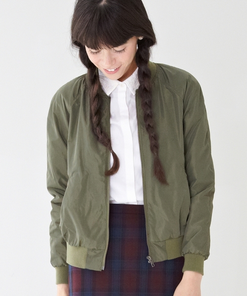green label relaxing(グリーンレーベルリラクシング)の「GC P MA-1 ブルゾン ◆(ブルゾン・レディース・オリーブ/ネイビー・38/40)」の17枚目の写真