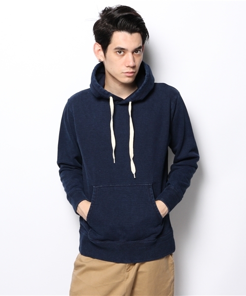 CIAOPANIC（チャオパニック）の「【Ciaopanic】インディゴプルパーカー（パーカー・メンズ・ネイビー/ブラック・MEDIUM/LARGE）」の2枚目の写真