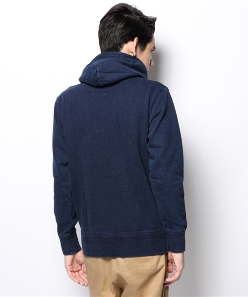 CIAOPANIC（チャオパニック）の「【Ciaopanic】インディゴプルパーカー（パーカー・メンズ・ネイビー/ブラック・MEDIUM/LARGE）」の5枚目の写真