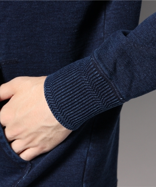 CIAOPANIC（チャオパニック）の「【Ciaopanic】インディゴプルパーカー（パーカー・メンズ・ネイビー/ブラック・MEDIUM/LARGE）」の7枚目の写真