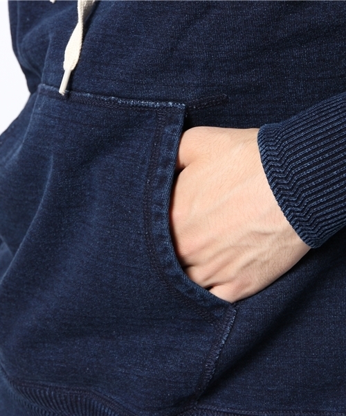 CIAOPANIC（チャオパニック）の「【Ciaopanic】インディゴプルパーカー（パーカー・メンズ・ネイビー/ブラック・MEDIUM/LARGE）」の8枚目の写真