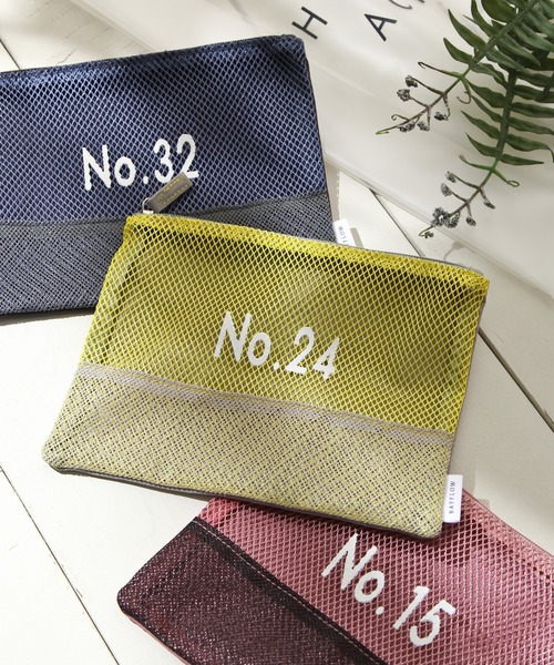 BAYFLOW（ベイフロー）の「BFメッシュNOポーチ（ポーチ・レディース・ピンク/イエロー/ブルー・0）」の3枚目の写真