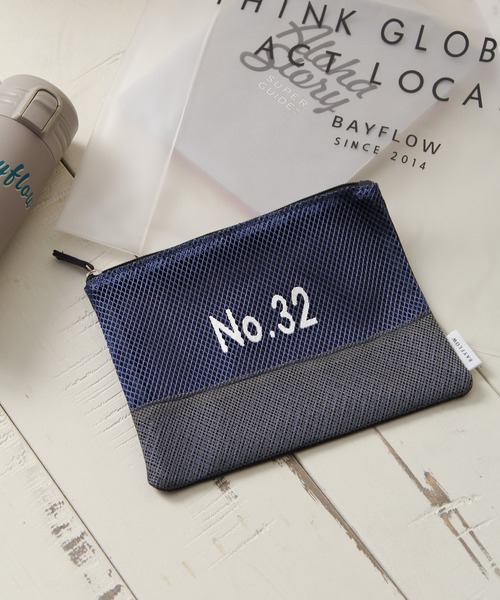 BAYFLOW（ベイフロー）の「BFメッシュNOポーチ（ポーチ・レディース・ピンク/イエロー/ブルー・0）」の2枚目の写真