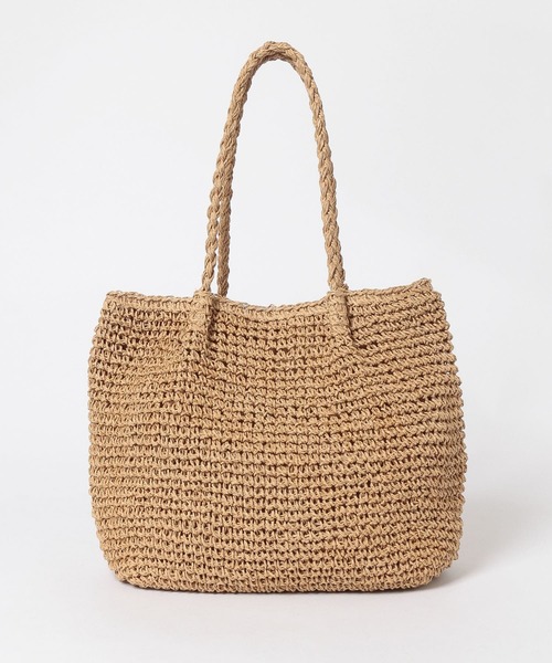 URBAN RESEARCH DOORS（アーバンリサーチドアーズ）の「ペーパープレーンカゴバッグ（トートバッグ・レディース・ブラウン/ベージュ・ONE）」の7枚目の写真