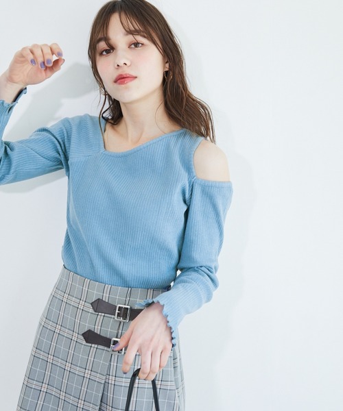 Heather（ヘザー）の「ハリヌキヘンケイカットプルオーバー　881800（Tシャツ/カットソー・レディース・ブラック/アイボリー/ブルー系その他・FREE）」の17枚目の写真