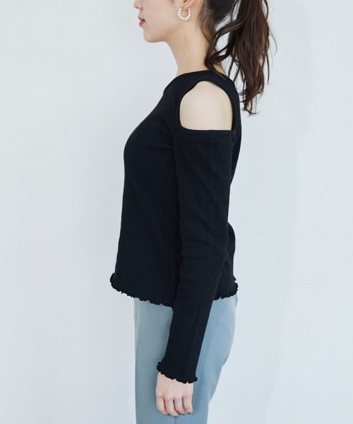 Heather（ヘザー）の「ハリヌキヘンケイカットプルオーバー　881800（Tシャツ/カットソー・レディース・ブラック/アイボリー/ブルー系その他・FREE）」の13枚目の写真