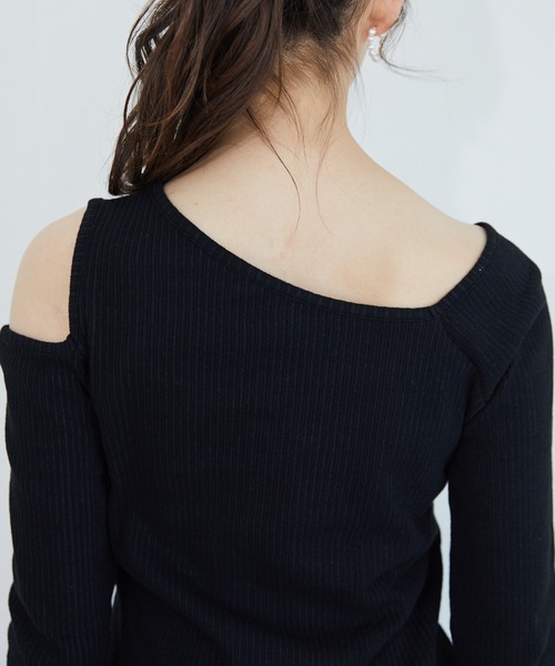 Heather（ヘザー）の「ハリヌキヘンケイカットプルオーバー　881800（Tシャツ/カットソー・レディース・ブラック/アイボリー/ブルー系その他・FREE）」の12枚目の写真