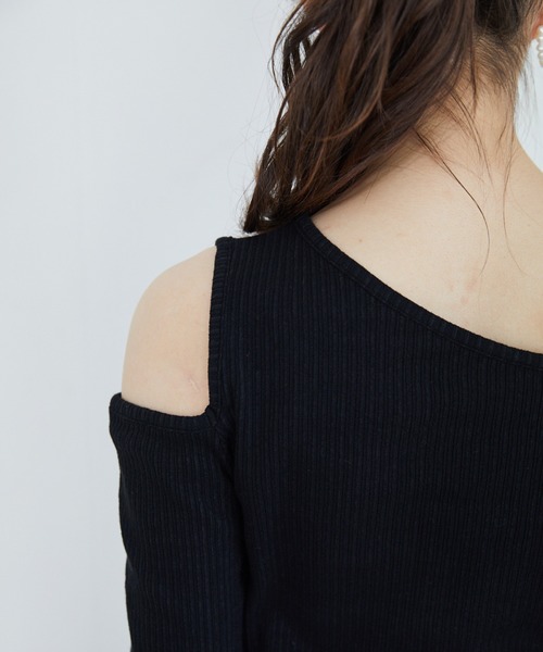 Heather（ヘザー）の「ハリヌキヘンケイカットプルオーバー　881800（Tシャツ/カットソー・レディース・ブラック/アイボリー/ブルー系その他・FREE）」の14枚目の写真