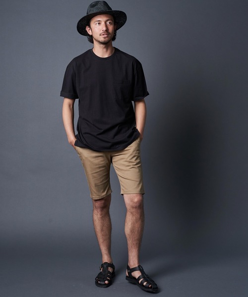 THE TWENTYSEVEN（ザ トゥエンティーセブン）の「The TWENTYSEVEN:COTTON C/N TEE コットンクルーネックTEE（Tシャツ/カットソー・メンズ・ベージュ/ホワイト/グレー/ブラック/ネイビー・L/XL/M）」の6枚目の写真