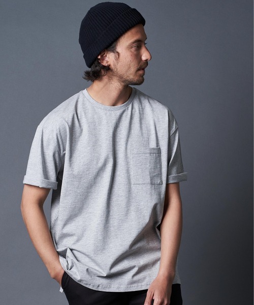 THE TWENTYSEVEN（ザ トゥエンティーセブン）の「The TWENTYSEVEN:COTTON C/N TEE コットンクルーネックTEE（Tシャツ/カットソー・メンズ・ベージュ/ホワイト/グレー/ブラック/ネイビー・L/XL/M）」の16枚目の写真