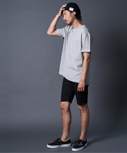 THE TWENTYSEVEN（ザ トゥエンティーセブン）の「The TWENTYSEVEN:COTTON C/N TEE コットンクルーネックTEE（Tシャツ/カットソー・メンズ・ベージュ/ホワイト/グレー/ブラック/ネイビー・L/XL/M）」の7枚目の写真
