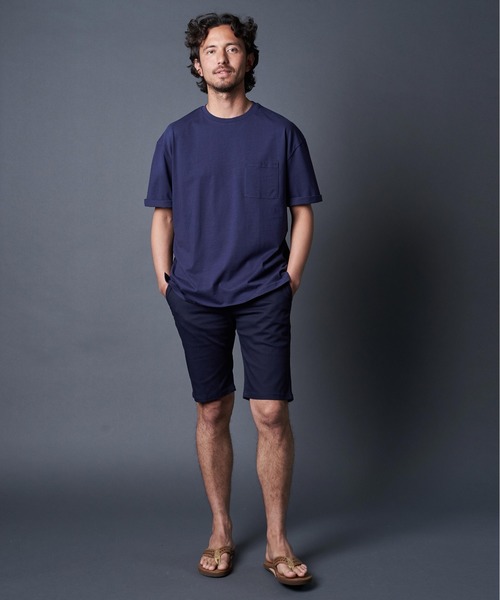 THE TWENTYSEVEN（ザ トゥエンティーセブン）の「The TWENTYSEVEN:COTTON C/N TEE コットンクルーネックTEE（Tシャツ/カットソー・メンズ・ベージュ/ホワイト/グレー/ブラック/ネイビー・L/XL/M）」の21枚目の写真