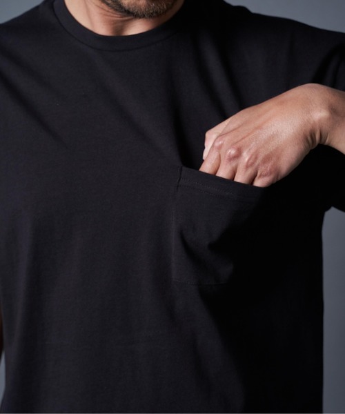 THE TWENTYSEVEN（ザ トゥエンティーセブン）の「The TWENTYSEVEN:COTTON C/N TEE コットンクルーネックTEE（Tシャツ/カットソー・メンズ・ベージュ/ホワイト/グレー/ブラック/ネイビー・L/XL/M）」の22枚目の写真