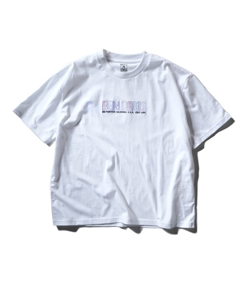 BEN DAVIS(ベンデイビス)の「《BEN DAVIS》embro TEE ladies(Tシャツ/カットソー・レディース・ホワイト/ブラック/ピンク・MEDIUM/LARGE)」の2枚目の写真